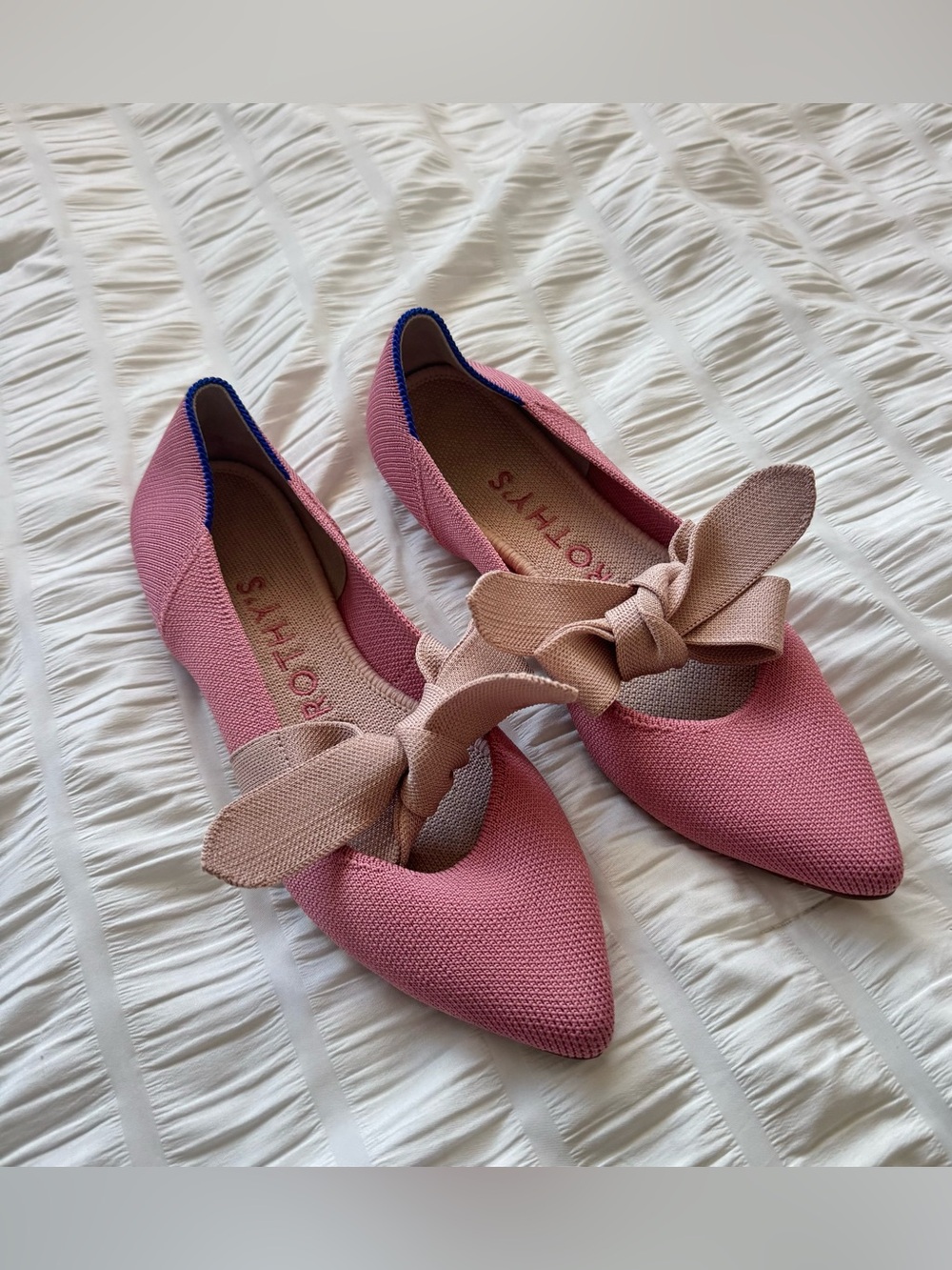 Rothy's The Point Rosebud Mary Jane Flats